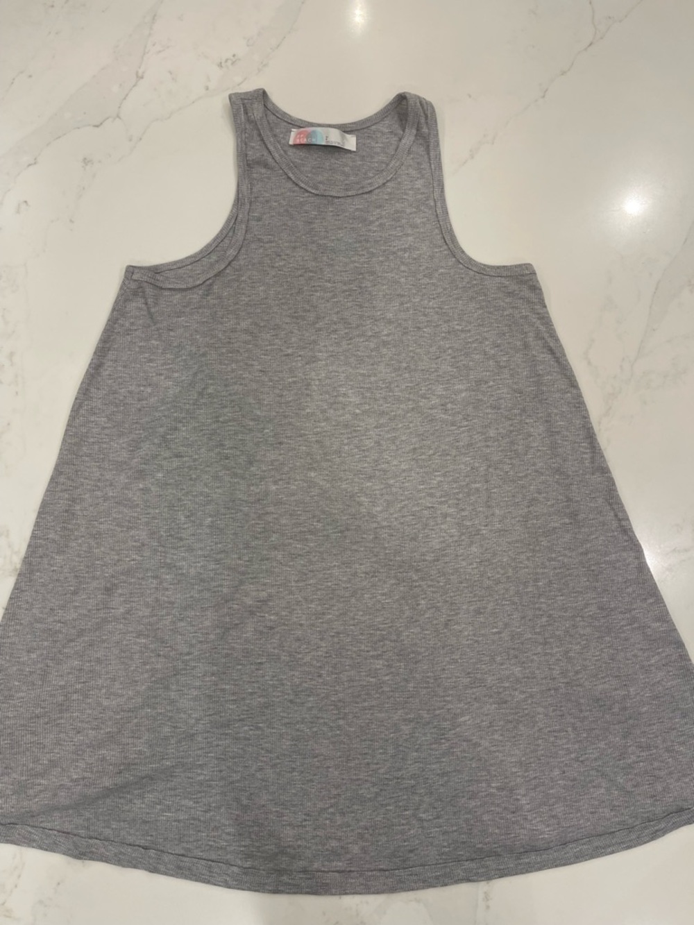 FP Beach Gray Ribbed Tank Cover Up - Picture 3 of 13
